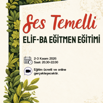 Eğitmen Eğitimi-Ses Temelli  Cüz eğitimi