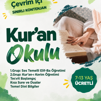 Kur'an-ı Kerim Atölyesi ( Çocuklar için - çevrimiçi)