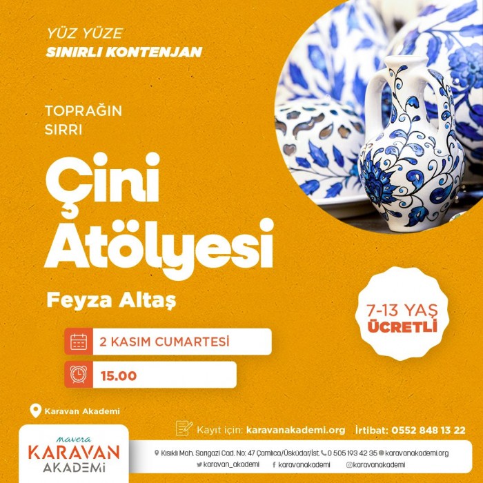 Çini  Atölyesi  ( Yüz Yüze)